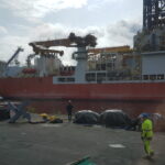 Deep Value Driller leaving Westcon Yard and preparing for the voyage to West Africa